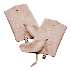 Par de polainas para soldador.