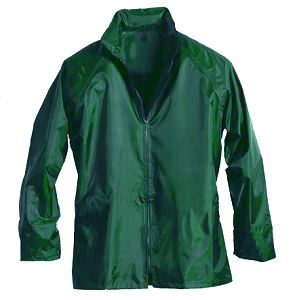Casaco de protecção para trabalhos expostos à chuva. Casaco de protecção para trabalhos expostos à chuva.