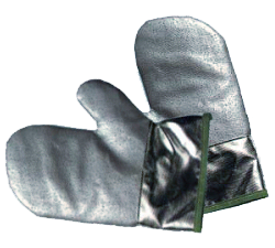 Par de manoplas resistentes ao fogo. Par de manoplas resistentes ao fogo.