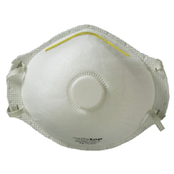 Máscara auto-filtrante contra partÃculas, FFP1, com válvula de exalação. Máscara auto-filtrante contra partÃculas, FFP1, com válvula de exalação.