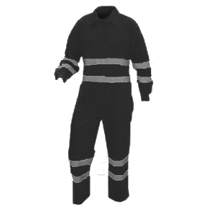 Fato macaco de grande visibilidade, de material reflector.