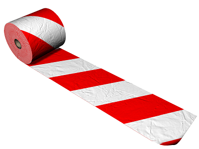 Fita bicolor para balizamento