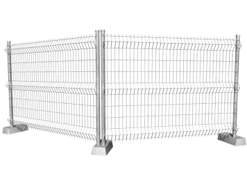 Cerca móvel para delimitação provisória de zona de obras